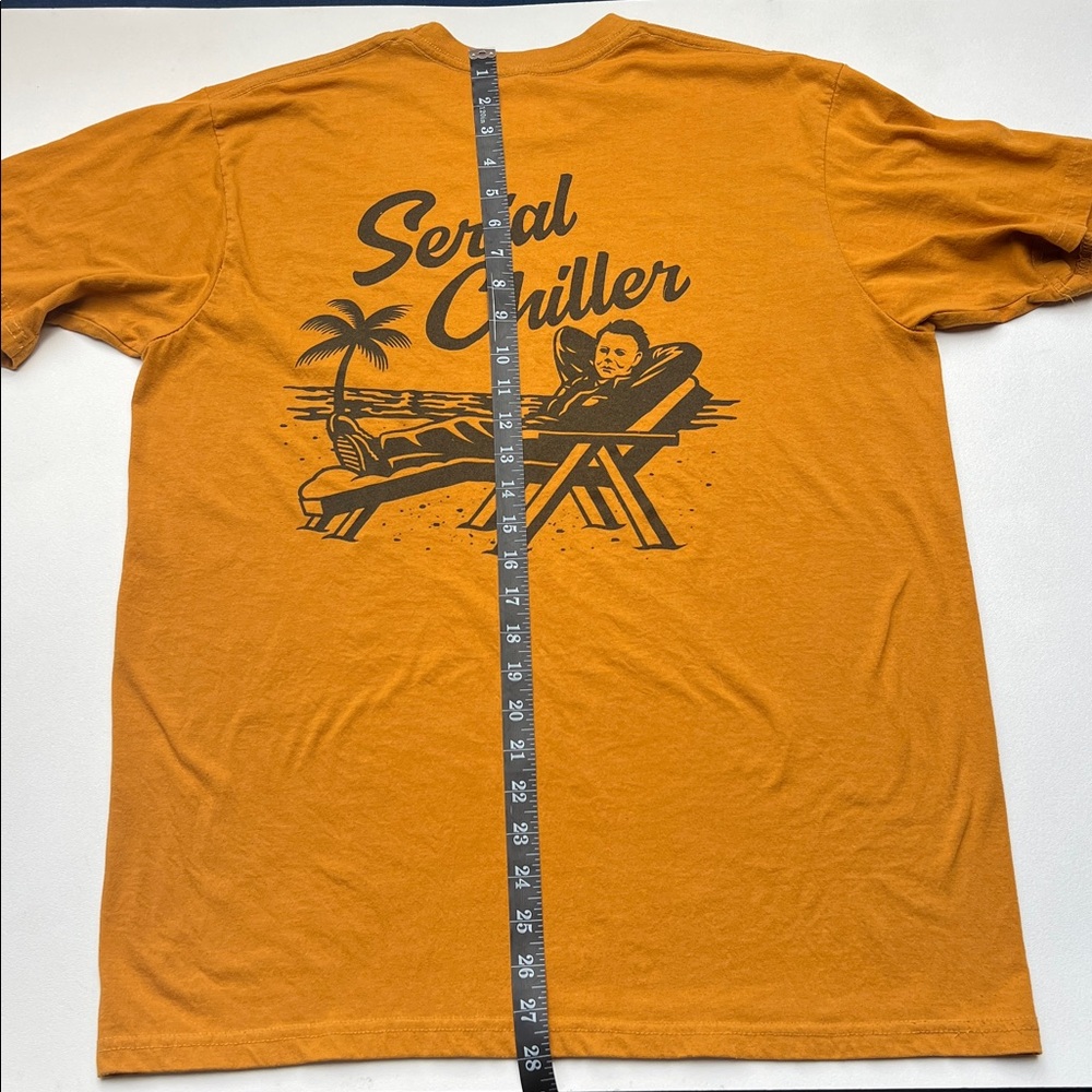 Orange Graphic Halloween John Carpenters Michael Myers‎ T-Shirt - Picture 5 of 6